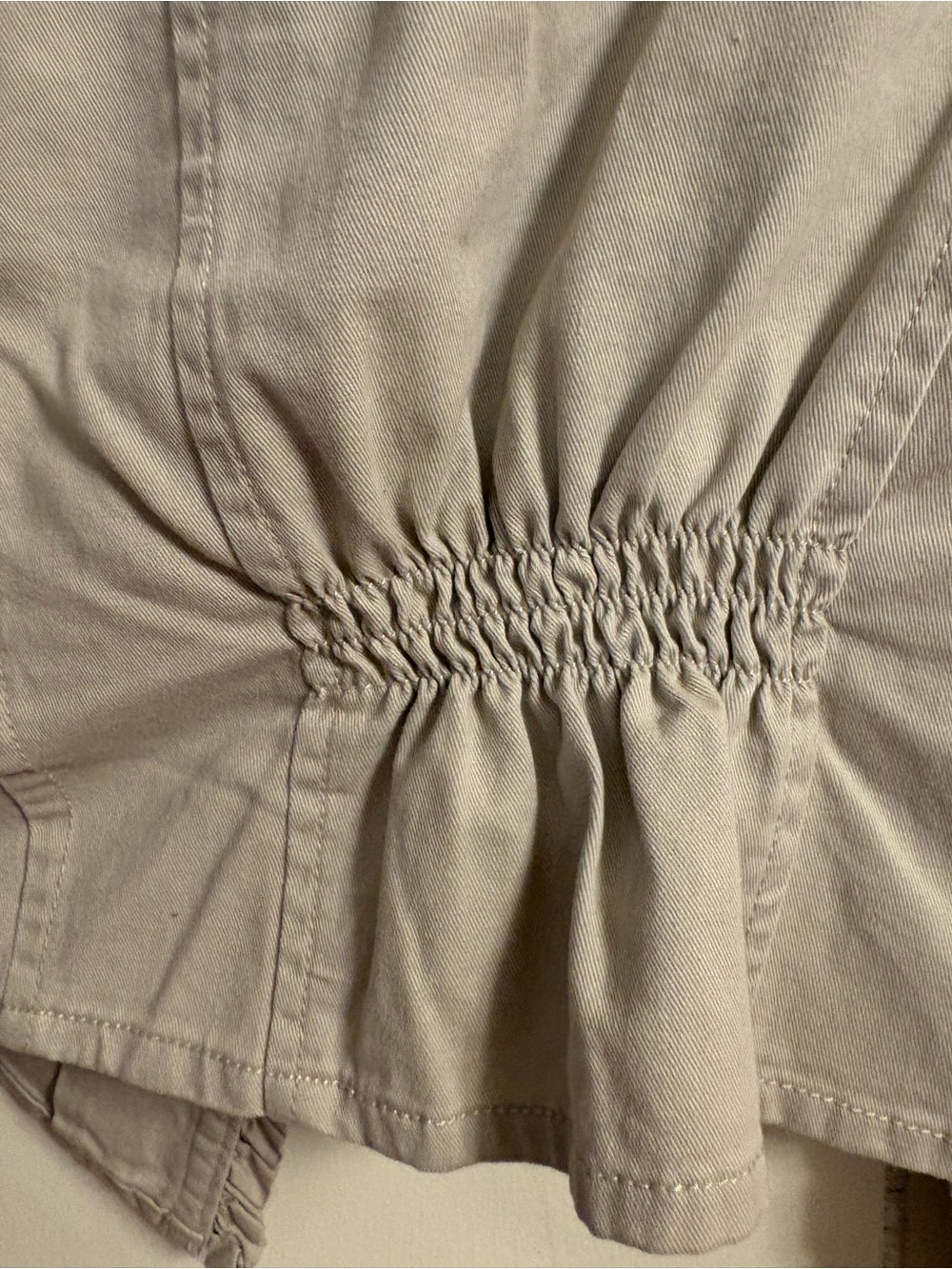 Button Ruffle Crop Jacket - Picture 5 of 7